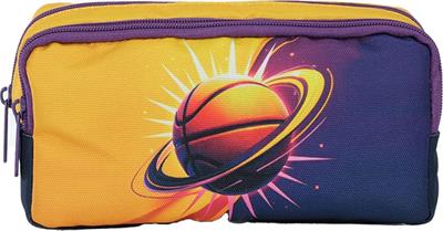 Pippa Erkek Çocuk Üç Gözlü Sarı/Siyah İlkokul Üçlü Okul Çanta Seti - Basketbol - PPSET5260