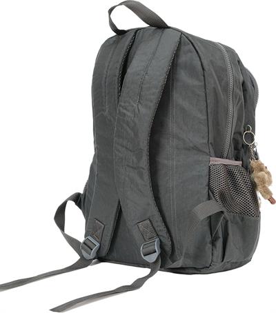Pippa İlus Dört Gözlü Okul ve Günlük Sırt Çantası (Koyu Gri - Kadın ve Erkek - CNT8035-05)