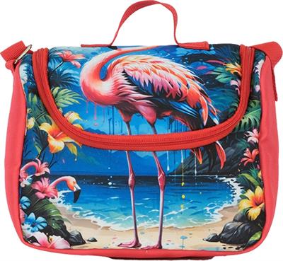 Pippa Kız Çocuk Üç Gözlü Kırmızı İlkokul Üçlü Okul Çanta Seti - Flamingo - PPSET5360