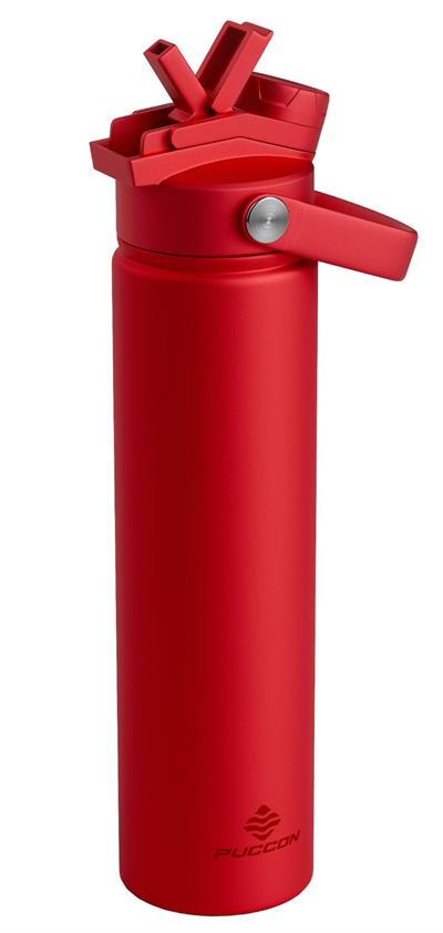 Puccon 750 ml Kırmızı Paslanmaz Çelik Termos/Matara/Suluk