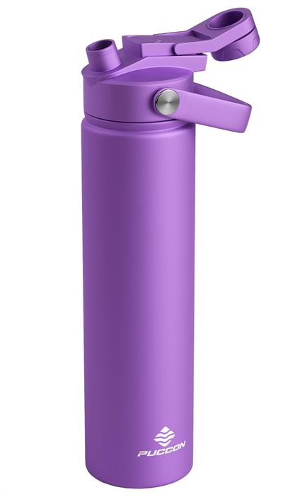 Puccon 750 ml Lila Paslanmaz Çelik Termos/Matara/Suluk