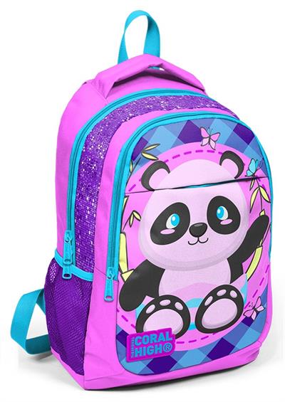 Sevimli Panda Baskılı İlkokul Ortaokul Sırt Çantası