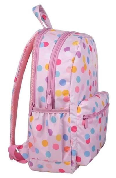 Slazenger Pembe Puantiyeli  İki Bölmeli Kız Çocuk Okul ve Günlük Sırt Çantası 24439