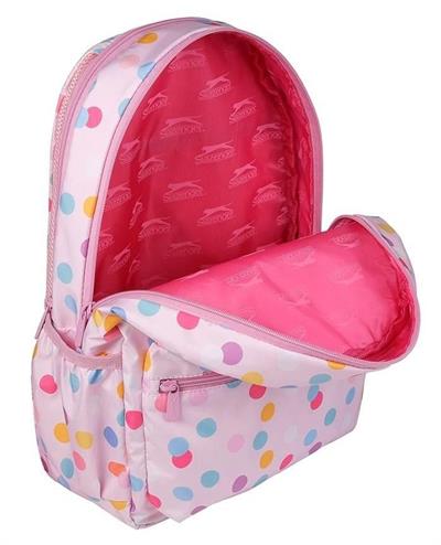 Slazenger Pembe Puantiyeli  İki Bölmeli Kız Çocuk Okul ve Günlük Sırt Çantası 24439