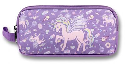 Ümit Çanta 5029 (Unicorn Pegasus Desenli - Lila Renkli) Kız Çocuk Kalem Çantası