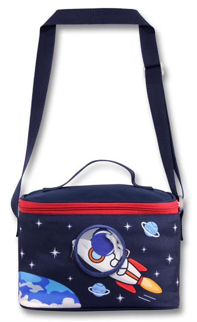 Ümit Çanta 5043 Isı Yalıtımlı Erkek Çocuk (Astronot Baskılı, Lacivert Kırmızı Renkli) Beslenme Çantası