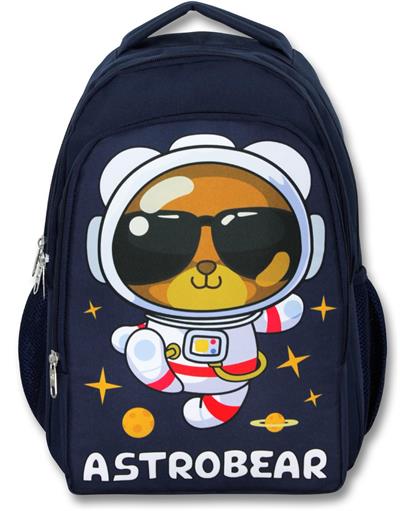 Ümit Çanta 5045 Lacivert Beyaz Üç Gözlü Erkek Çocuk Okul Çantası -Astronot Ayıcık
