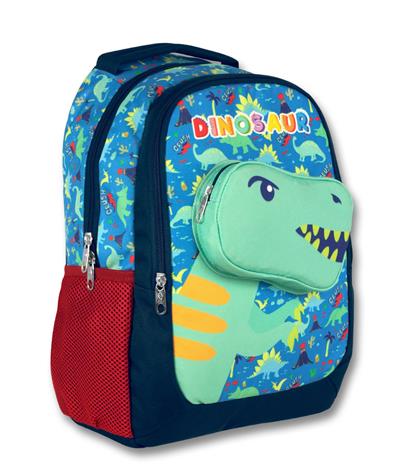 Ümit Çanta Cennec 3 Boyutlu Dinazor Bölmeli İlkokul Okul Çantası - Yeşil - Erkek Çocuk