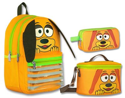 Ümit Çanta Cennec Erkek Çocuk Sarı Sallanan Kulaklar 3lü İlkokul Çanta Seti