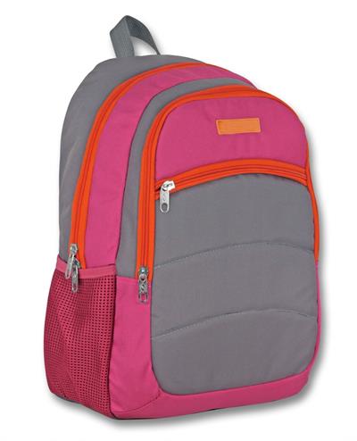 Ümit Çanta Cennec Ortaokul Kolej Lise ve Günlük Sırt Çantası - Gri-Pembe - Kız