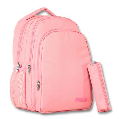 Ümit Çanta Cennec Pembe Kalemlikli Ortaokul Lise Günlük ve Seyahat Sırt Çantası