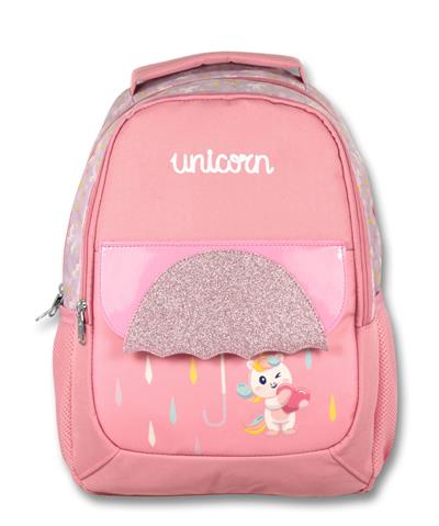 Ümit Çanta Cennec Simli Unicorn İlkokul Sırt Çantası - Kız Çocuk - Pembe