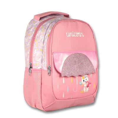 Ümit Çanta Cennec Simli Unicorn İlkokul Sırt Çantası - Kız Çocuk - Pembe