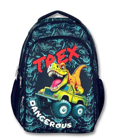 Ümit Çanta Cennec Üç Gözlü Erkek Çocuk Trex Okul Çantası - Lacivert