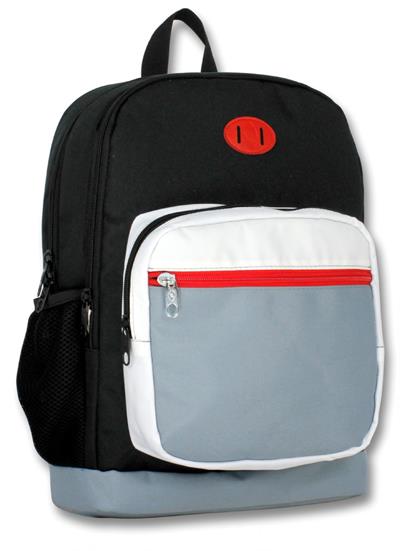 Ümit Çanta Dört Bölmeli Siyah Beyaz Gri İlkokul Çantası ve Kalem Çantası Seti - Erkek