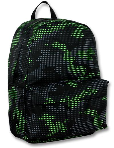 Ümit Çanta Erkek Çocuklar İçin Yeşil Renkli Pixel Kamuflaj Baskılı Okul Çantası - 5090