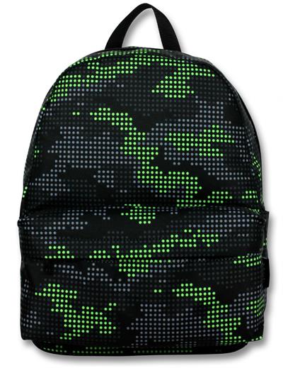 Ümit Çanta Erkek Çocuklar İçin Yeşil Renkli Pixel Kamuflaj Baskılı Okul Çantası - 5090