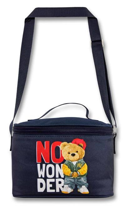 Ümit Çanta Termoslu/Isı Yalıtımlı Beslenme Çantası - 5034 - Hiphop Ayıcık, Lacivert Beyaz (Erkek Çocuk)