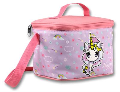 Ümit Çanta Termoslu/Isı Yalıtımlı Beslenme Çantası - 5016 - Gökkuşağı Unicorn, Turkuaz Pembe (Kız Çocuk)