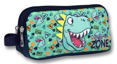 Ümit Çanta Yeşil Lacivert Dinazor Desenli Kalem Çantası - Erkek Çocuk - 5020