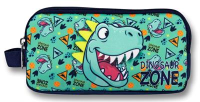 Ümit Çanta Yeşil Lacivert Dinazor Desenli Kalem Çantası - Erkek Çocuk - 5020