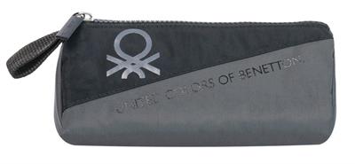 United Colors Of Benetton Color Blocking Unisex Çocuk Üçgen Kalemlik - Gri-Siyah