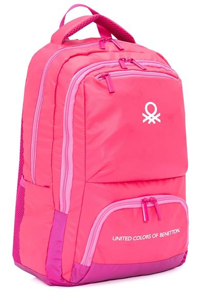 United Colors Of Benetton Kız Çocuk/Kadın Okul, Günlük ve Seyahat Sırt Çantası - Açık Pembe - 20879