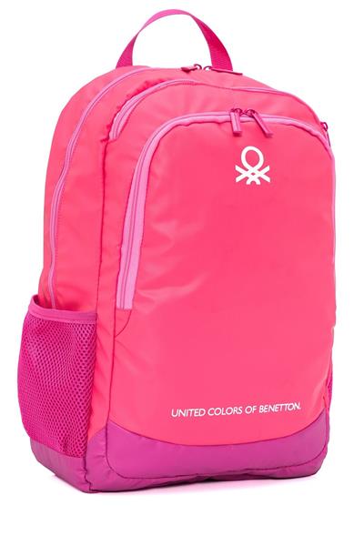 United Colors Of Benetton Kız Çocuk/Kadın Okul, Günlük ve Seyahat Sırt Çantası - Açık Pembe - 20878