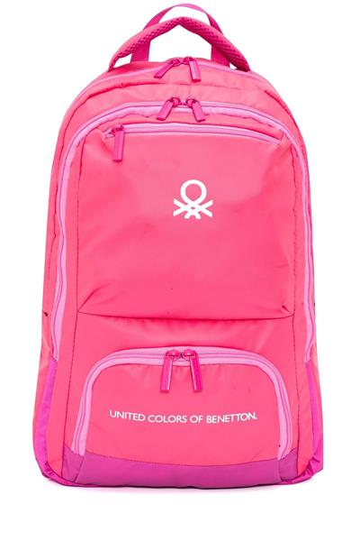 United Colors Of Benetton Kız Çocuk/Kadın Okul, Günlük ve Seyahat Sırt Çantası - Açık Pembe - 20879
