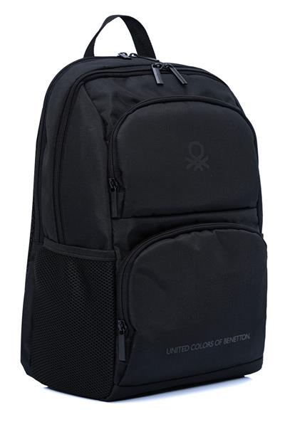 United Colors Of Benetton Unisex Çocuk/Yetişkin Okul Günlük ve Seyahat Sırt Çantası - Siyah - 20960