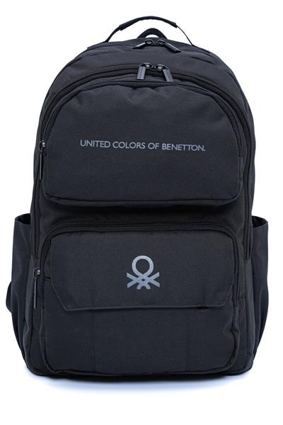 United Colors Of Benetton Unisex Çocuk/Yetişkin Okul Günlük ve Seyahat Sırt Çantası - Siyah - 20940