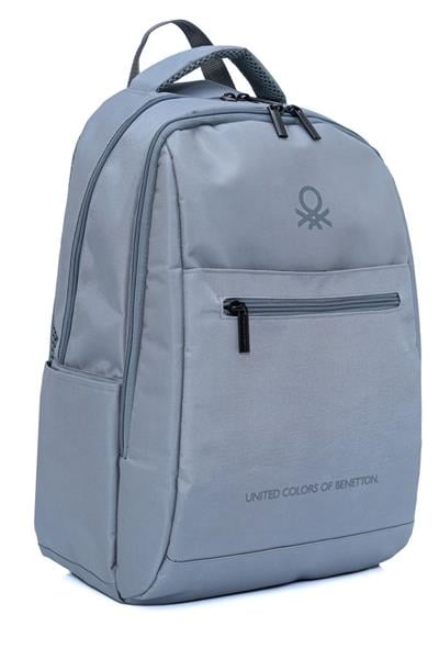 United Colors Of Benetton Unisex Çocuk/Yetişkin Okul Günlük ve Seyahat Sırt Çantası - Gri - 20957