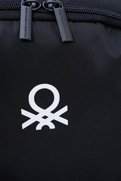 United Colors Of Benetton Unisex Çocuk/Yetişkin Okul Günlük ve Seyahat Sırt Çantası - Siyah - 20965