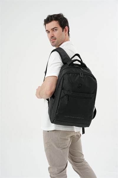 United Colors Of Benetton Unisex Çocuk/Yetişkin Okul Günlük ve Seyahat Sırt Çantası - Siyah - 20961