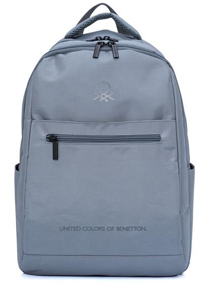 United Colors Of Benetton Unisex Çocuk/Yetişkin Okul Günlük ve Seyahat Sırt Çantası - Gri - 20957