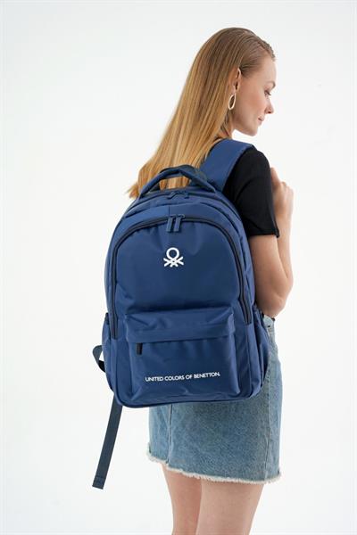 United Colors Of Benetton Unisex Çocuk/Yetişkin Okul Günlük ve Seyahat Sırt Çantası - Lacivert 20969