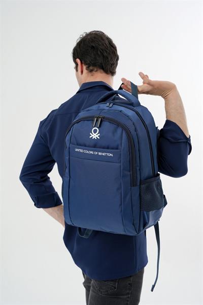 United Colors Of Benetton Unisex Çocuk/Yetişkin Okul Günlük ve Seyahat Sırt Çantası - Lacivert 20968