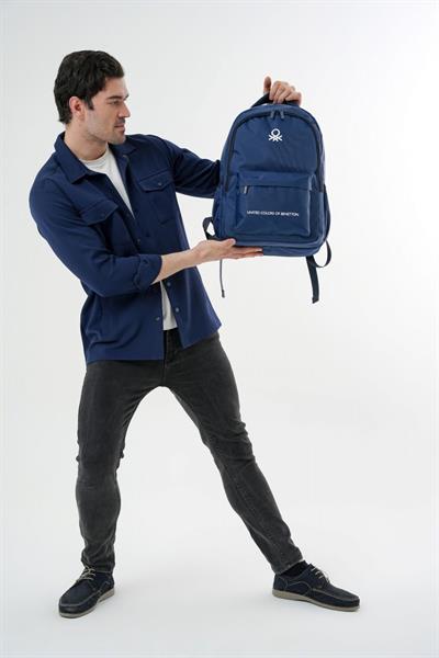 United Colors Of Benetton Unisex Çocuk/Yetişkin Okul Günlük ve Seyahat Sırt Çantası - Lacivert 20969