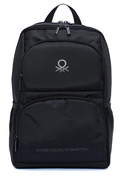 United Colors Of Benetton Unisex Çocuk/Yetişkin Okul Günlük ve Seyahat Sırt Çantası - Siyah - 20960
