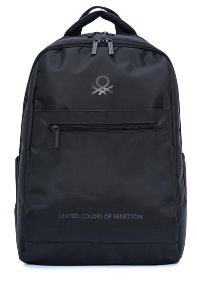 United Colors Of Benetton Unisex Çocuk/Yetişkin Okul Günlük ve Seyahat Sırt Çantası - Siyah - 20961