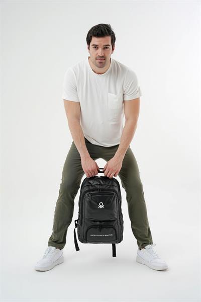 United Colors Of Benetton Unisex Okul, Günlük ve Seyahat Sırt Çantası - Siyah - 20871
