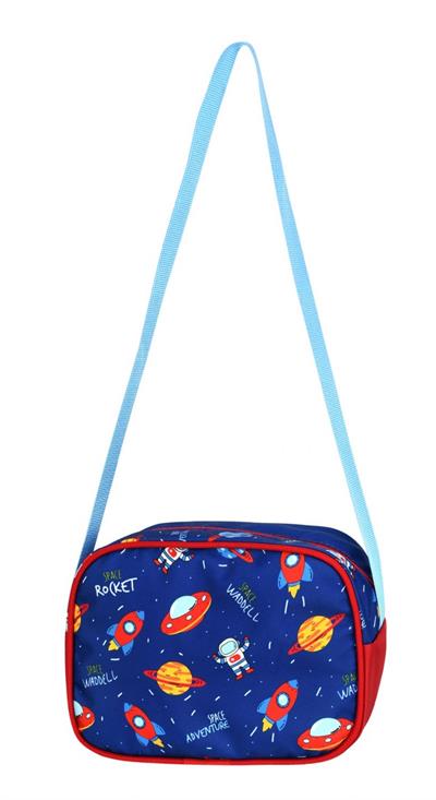 Waddell Çanta Lacivert Uzay Okul Çantası ve Beslenme Çantası Seti - Erkek Çocuk