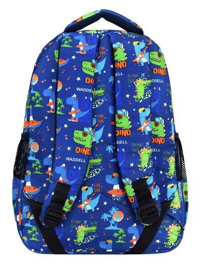 Waddell Dinazor Deri Nakış Desenli Erkek Çocuk İlkokul Sırt Çantası Ve Beslenme Çantası