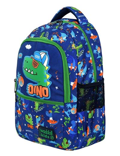 Waddell Dinazor Deri Nakış Desenli Erkek Çocuk İlkokul Sırt Çantası Ve Beslenme Çantası