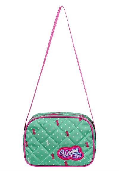 Waddell Mint Yeşili Kedi Desenli Kız Çocuk İlköğretim Okul Sırt Çantası Ve Beslenme Çantası