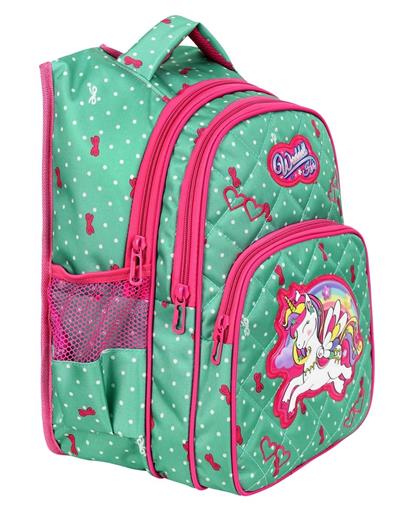 Waddell Mint Yeşili Unicorn Desenli Kız Çocuk İlköğretim Okul Sırt Çantası Ve Beslenme Çantası