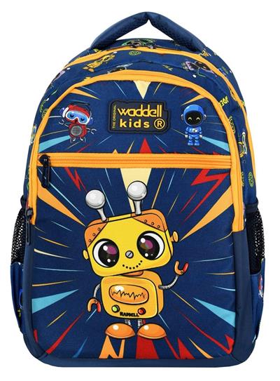 Waddell Robot Desenli İlkokul Sırt Çantası Ve Beslenme Çantası - Erkek Çocuk