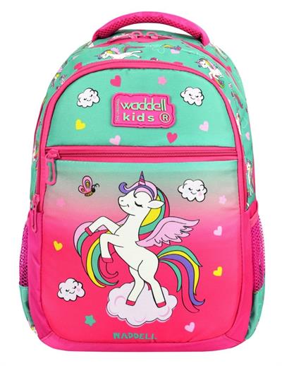 Waddell Unicorn Desenli İlkokul Sırt Çantası Ve Beslenme Çantası - Kız Çocuk