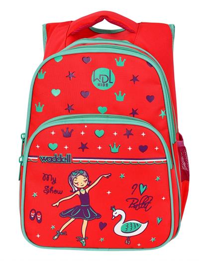 WaddellBag Kız Kırmızı Balerin İlkokul Sırt Çantası - Kız Çocuk