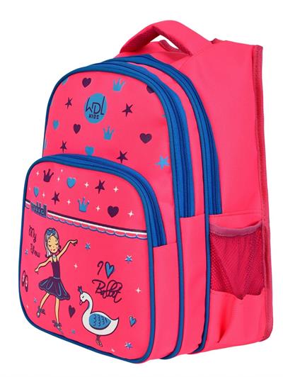 WaddellBag Kız Pembe Balerin Baskılı İlkokul Sırt Çantası Seti - Kız Çocuk